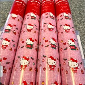 Hello Kitty Pink Christmas Wrapping Paper